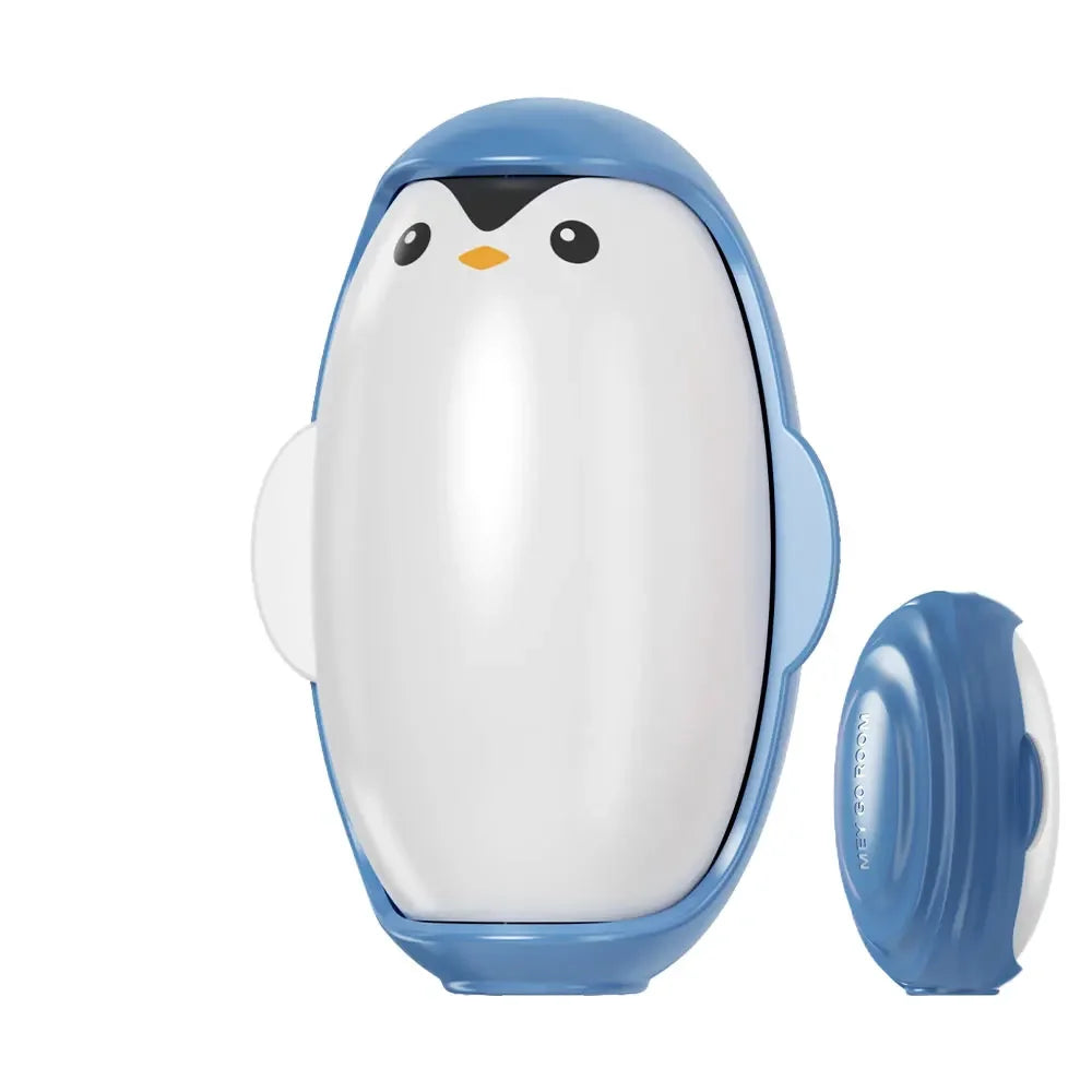 Rouleau Anti-Peluche Maniable en Forme de Manchot - Lavable et Réutilisable