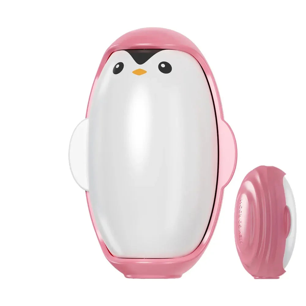 Rouleau Anti-Peluche Maniable en Forme de Manchot - Lavable et Réutilisable