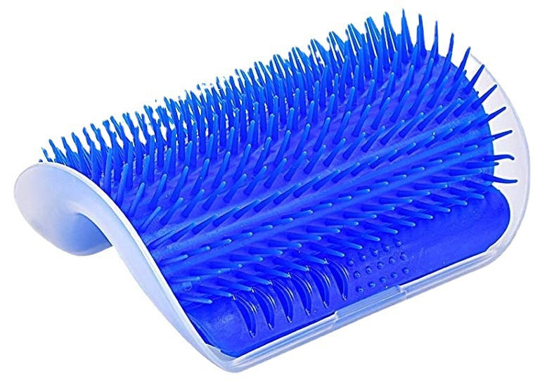 Brosse d'Angle Auto Toilettage pour Chat - Masseur et Griffoir