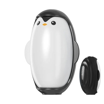 Rouleau Anti-Peluche Maniable en Forme de Manchot - Lavable et Réutilisable